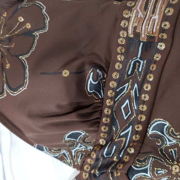 Swimsuit/Skirt cover up 2 piece set one piece suit - Picture 13 of 15